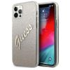 Guess GUHCP12LPCUGLSGO iPhone 12 Pro Max6,7" złoty/gold hardcase Glitter Gradient Script