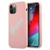 Guess GUHCP12MLSVSPG iPhone 12/12 Pro6,1" różowo zielony/green pink hardcase Silicone Vintage