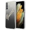 Guess GUHCS21SPCUGLSBK S21 G991czarny/black hardcase Glitter Gradient Script