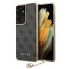 Guess GUHCS21LGF4GGR S21 Ultra G998szary/grey hardcase 4G Charms Collection
