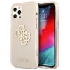 Guess GUHCP12MPCUGL4GGO iPhone 12/12 Pro6,1" złoty/gold hard case Glitter 4G Big Logo
