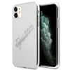 Guess GUHCN61KTRSVSI iPhone 11 6,1" / XrTransparent hardcase Vintage Script Silver