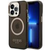 Guess GUHMP14XHTCMK iPhone 14 Pro Max6,7" czarny/black hard case Gold Outline Translucent MagSafe