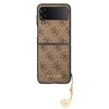 Guess GUHCZF4GF4GBR F721 Z Flip 4brązowy/brown hard case 4G Charms Collection