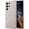 Guess GUHCS23LG4GLPI S23 Ultra S918 różowy/pink hard case 4G Stripe Collection