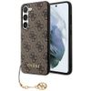 Guess GUHCS23SGF4GBR S23 S911brązowy/brown hardcase 4G Charms Collection