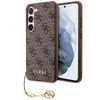 Guess GUHCS23MGF4GBR S23+ S916brązowy/brown hardcase 4G Charms Collection