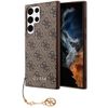 Guess GUHCS23LGF4GBR S23 Ultra S918brązowy/brown hardcase 4G Charms Collection