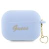 Guess GUAP2LSCHSB AirPods Pro 2 (2022/2023) cover niebieski/blue Silicone Charm Heart Collection