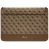 Guess Sleeve GUCS14PS4SGW 14" brązowy/brown 4G Stripe Metal Logo