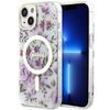 Guess GUHMP14MHCFWST iPhone 14 Plus/ 15 Plus 6.7" transparent hardcase Flower MagSafe