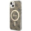 Guess GUHMP14SH4STW iPhone 14 / 15 / 136.1" brązowy/brown hardcase 4G MagSafe