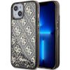 Guess GUHCP14SLC4PSGK iPhone 14 / 15 /13 6.1" czarny/black hardcase Liquid Glitter 4G Transculent