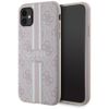 Guess GUHMN61P4RPSP iPhone 11 / Xrróżowy/pink hardcase 4G Printed Stripes MagSafe