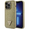 Guess GUHCP14LHDGTPD iPhone 14 Pro 6.1" złoty/gold hardcase Rhinestone Triangle