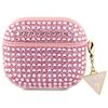 Guess GUA3HDGTPP AirPods 3 coverróżowy/pink Rhinestone Triangle Charm