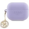 Guess GUAP23DSLGHDU AirPods Pro 2 (2022/2023) cover purpurowy/purple 3D Rubber 4G Diamond Charm