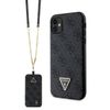 Guess GUHCN61P4TDSCPK iPhone 11 / Xr6.1" czarny/black hardcase Crossbody 4G Metal Logo