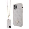 Guess GUHCP12MP4TDSCPP iPhone 12 / 12Pro 6.1" różowy/pink hardcase Crossbody 4G Metal Logo