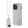 Guess GUHCP13LP4TDSCPP iPhone 13 Pro /13 6.1" różowy/pink hardcase Crossbody 4G Metal Logo