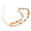 Guess zawieszka GUSTBOHP Phone Strap brązowo-różowy/brown-pink Beads Bohemia