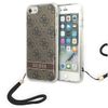 Guess GUOHCI8H4STW iPhone SE 2022 / SE 2020 / 7/ 8 brązowy/brown hardcase 4G Print Strap