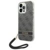 Guess GUOHCP14LH4STK iPhone 14 Pro 6,1" czarny/black hardcase 4G Print Strap