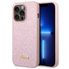 Guess GUHCP14XHGGSHP iPhone 14 Pro Max6,7" różowy/pink hard case Glitter Script