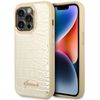 Guess GUHCP14LHGCRHD iPhone 14 Pro6,1" złoty/gold hardcase Croco Collection