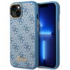 Guess GUHCP14MHG4SHB iPhone 14 Plus/ 15 Plus 6.7" niebieski/blue hard case 4G Vintage Gold Logo