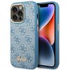 Guess GUHCP14LHG4SHB iPhone 14 Pro6,1" niebieski/blue hard case 4G Vintage Gold Logo