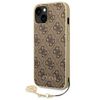 Guess GUHCP14SGF4GBR iPhone 14 / 15 / 136.1" brązowy/brown hardcase 4G Charms Collection