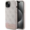 Guess GUHCP15SG4GLPI iPhone 15 / 14 / 13 6.1" różowy/pink hardcase 4G Stripe Collection