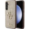 Guess GUHCS23FEHG4SGD S23 FE S711złoty/gold hardcase Glitter Script Big 4G