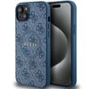 Guess GUHMP15MG4GFRB iPhone 15 Plus / 14Plus 6.7" niebieski/blue hardcase 4G Collection Leather Metal Logo MagSafe