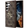 Guess GUHCS24L4GMGBR S24 Ultra S928brązowy/brown hardcase 4G Big Metal Logo