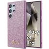 Guess GUHCS24LHGGSHU S24 Ultra S928 fioletowy/purple hardcase Glitter Script