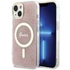 Guess GUHMP15SH4STP iPhone 15 / 14 / 136.1" różowy/pink hardcase IML 4G MagSafe