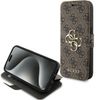 Guess GUBKP15L4GMGBR iPhone 15 Pro 6.1"brązowy/book book 4G Metal Logo
