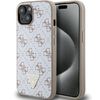 Guess GUHCP15SPG4GPH iPhone 15 / 14 / 136.1" biały/white hardcase 4G Triangle Metal Logo