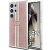 Guess GUHCS24LH4PSEGP S24 Ultra S928różowy/pink hardcase IML 4G Gold Stripe