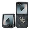 Guess GUHCZF64GMGGR Z Flip6 F741 / Z Flip7 FE czarny/black leather 4G Metal Logo