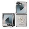 Guess GUHCZF64GMGPI Z Flip6 F741 / Z Flip7 FE różowy/pink Leather 4G Metal Logo