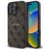 Guess GUHMP16XG4GFRW iPhone 16 Pro Max 6.9" brązowy/brown hardcase 4G Ring Classic Logo MagSafe