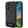 Guess GUHCP16SG4GLGR iPhone 16 6.1" szary/grey hardcase 4G Bottom Stripe