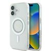 Guess GUHMP16SPFTDTEH iPhone 16 6.1" biały/white hardcase IML Rhinestones MagSafe