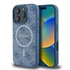 Guess GUHMP16LG4GFRB iPhone 16 Pro6.3" niebieski/blue hardcase 4G Ring Classic Logo MagSafe
