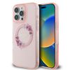 Guess GUHMP16LHFWFCP iPhone 16 Pro6.3" różowy/pink hardcase IML Flowers Wreath MagSafe