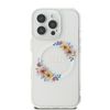 Guess GUHMP16XHFWFCT iPhone 16 Pro Max 6.9" przeźroczysty/transprent hardcase IML Flowers Wreath MagSafe