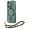 Guess GUHMP16XHGCRELSA iPhone 16 Pro Max6.9" zielony/green hardcase hardcase IML Glitter With Pearl Strap MagSafe